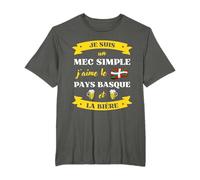 Mec simple pays basque bière homme humour idée cadeau T-Shirt