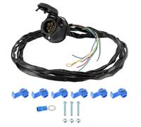 MECA24 Faisceau Attelage Remorque - Prise 7 plots 12V Femelle - Pré Câblé 2m - Fils 7x0.5mm² - pour Remorques et Machines agricoles