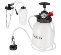 MECA24 Purgeur de Frein à Pompe Manuel - 3 litres - Purgeur Liquide de Frein Voiture - Bouteille de Collecte et Adaptateur Multimarques
