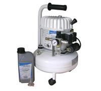 Mecadeco 425516 Compresseur Silencieux 9 L Sans Huile, Couleur Blanc