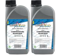 Mecafer 122016 Huile pour Compresseurs silencieux ISO VG 32 1 L (Lot de 2)