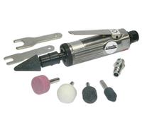 Mecafer 150153 MD06 Meuleuse droite pince ø 6 + Jeu de 5 meules