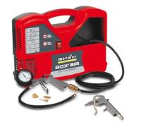 Mecafer 425415 Compresseur Portatif Box'air 1,5 Hp Sans Cuve 8 Bar, Couleur Rouge