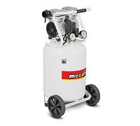 Mecafer 425553 Compresseur Silencieux 50L 1 Hp Sans Huile, Couleur Blanc