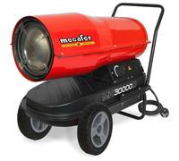 MECAFER Chauffage de chantier / Canon à air chaud Diesel / Fioul avec turbine incorporée 30000 W MH30000D