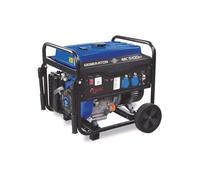 Mecafer Mercure 450051 - MC5100KT Groupe électrogène, bleu, Essence SP, 4300 W, régulation AVR, Autonomie de 9h