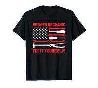 Mécanicien à la retraite Fix It Yourself American Pride T-Shirt