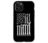 Mécanicien Automobile Drapeau américain réparation véhicules Amateurs de Voitures Coque pour iPhone 11 Pro