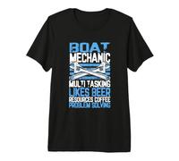 Mécanicien de Bateau Multi-tâches pour résoudre des problèmes de bière et café T-Shirt Haut de Gamme