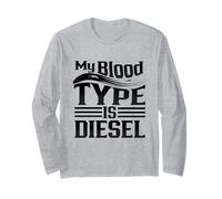 Mécanicien Diesel Mon Groupe sanguin est Un Chauffeur de Camion Diesel Manche Longue