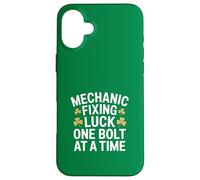 Mécanicien fixant la Chance One Bolt at A Time Humour Coque pour iPhone 16 Plus