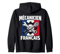 Mécanicien Français Fierté Métier Garage Artisan Cadeau Sweat à Capuche