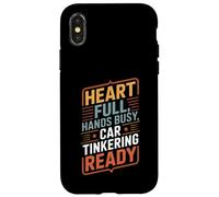 Mécanicien prêt à bricoler Une Voiture, Les Mains Pleines, Les Mains Pleines Coque pour iPhone X/XS