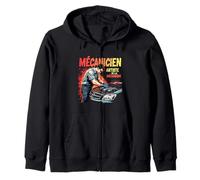 Mécanicien Super Pouvoirs Cadeau Métier Garage Sweat à Capuche