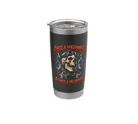 Mécanicien un jour, toujours mécanicien Skull Bootleg Car Guy Gobelet isotherme en acier inoxydable double paroi