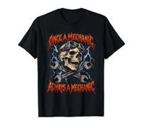 Mécanicien Un Jour, Toujours mécanicien Skull Bootleg Car Guy T-Shirt