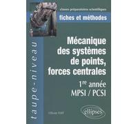 Mécanique Des Systèmes De Points, Forces Centrales - 1e Année Mpsi/Pcsi