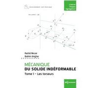 Mécanique du solide indéformable Tome 1 Rachid Mesrar (Auteur), Brahim Amghar (Auteur)