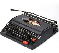 Mécanique Outil d'écriture,Machine à écrire Manuelle Traditionnelle, Machine à écrire électrique avec Correction, Parfait Cadeau littéraire pour Notes ou Lettres, écriture créative(Black)