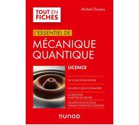 Mécanique quantique - L'essentiel en fiches - Michel Chrysos - Dunod - broché - Scolaire / Universitaire