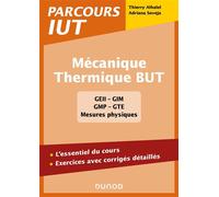 Mécanique - Thermique BUT L'essentiel du cours, exercices avec corrigés détaillés - Thierry Alhalel - Dunod - broché - Scolaire / Universitaire