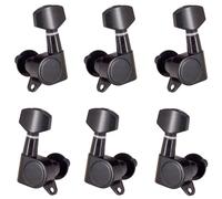 Mécaniques d'accordage de guitare 3R3L pour guitare électro-acoustique, noires