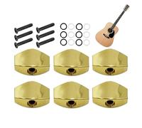 Mécaniques d'Accordage pour Guitare | 6 Pièces Accessoires de Musique en Métal,Remplacement Clés D'Accordage Guitare Classique | pour Joueurs Musiciens Amateurs de Musique Guitares Électrique et Class