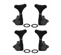 Mécaniques Pour Guitares Classiques Boutons Têtes De Machine Scellées 2L2R Accordeurs À 4 Cordes Chevilles Réglage Basse Clés Pièces Rechange(Black)