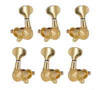 Mécaniques verrouillables pour guitare vintage, boutons d'accordage, chevilles d'accordage pour guitares électriques et acoustiques (doré 3L3R)
