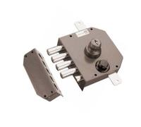 Serrure Mottura Mécanisme 3 points 632 à double pompe et pêne demi tour marron A2P gauche - - 30.632A2PGMX