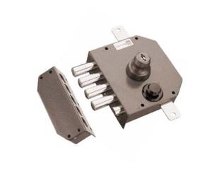 Mécanisme 3 points 632 à double pompe et pêne demi tour marron A2P gauche MOTTURA 30632VS50XHAFS