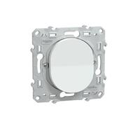 Schneider Electric - Ovalis - bouton poussoir à fermeture - 10A Blanc - S320206