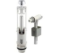 Mécanisme chasse d eau ajustable ROUSSEAU avec robinet flotteur pour réservoir WC apparent G