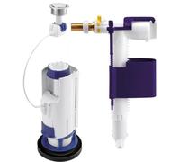 Mécanisme chasse d'eau avec flotteur - double touche - 3V102 compact NICOLL