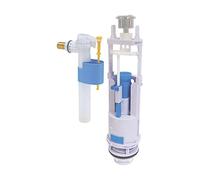 Mécanisme complet à double poussoir auto-ajustable avec robinet latéral NF 3/8" Fixoconnect