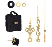 Mécanisme d’Horloge Quartz Silencieux à Piles, Mecanisme Horloge Murale, Remplacement Pour Horloges Murales, Kit de Réparation pour DIY (Sans batterie), pour Décoration et Modernisation