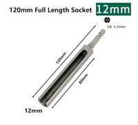 Mécanisme de changement rapide sur ce tourne-écrou de 120 mm le rend compatible avec différents types d'outils (12 mm)