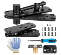 Mécanisme de charnière de porte pour portes de bibliothèque et d'armoire, rotation complète à 360 degrés, support central pour une intégration sans problème