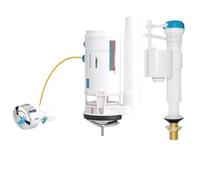 MéCanisme De Chasse D'Eau 3/8" Toilet Fitting Flush Valve Sets Line Control Set Water Hunting Split Interior Tank Kit Drain Fittings(One piece- bottom-in)