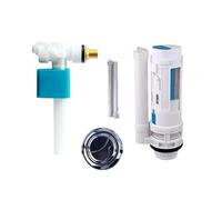 MéCanisme De Chasse D'Eau 3/8" Toilet Water Fitting Side Intake Valve Copper WC FloatingToilet Filling Kits Adjust FlushToilet Accessories(Sidein split24cm-1)