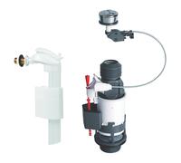 Mécanisme de chasse d'eau double à commande par câble et alimentation latérale Wirquin MW2