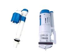 MéCanisme De Chasse D'Eau Toilet Drain Intake Valve Tank Fittings Inlet Flush Water Saving Piece Cistern Mechanism WC Kits(One-pieces 20cm B1)