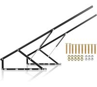 Mécanisme de Levage de lit Lit élévateur avec 1 Paire de vérins à gaz, 60/80/90/100/110/120/150 cm, mécanisme de Pliage, charnières pour Coffre à Jouets, Fermeture en Douceur, Tige de suppor