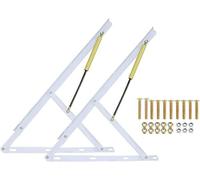 Mécanisme de Levage de lit Lit élévateur avec 1 Paire de vérins à gaz, 60/80/90/100/110/120/150 cm, mécanisme de Pliage, charnières pour Coffre à Jouets, Fermeture en Douceur, Tige de suppor