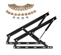 Mécanisme de Levage de lit, Taille de lit Compatible 150/180x 200 cm, Support de lit Robuste à Levier pneumatique, Charge de 90kg, charnières pour lit Coffre, lit Mural Pliant pour Chambre d'amis(80cm