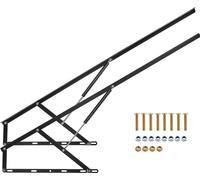 Mécanisme de levage du lit - ferrure à ressort jusqu'à 120 kg - matériel de bricolage lit mural 150 cm - mécanisme de pivotement pour un gain de place dans la chambre à coucher