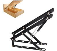 Mécanisme de levage hydraulique robuste pour lit coffre - Kit de levage à ressort à gaz pour lit coffre ou canapé-lit, optimise l'espace et facilite l'accès