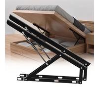 Mécanisme de levage pliable pour lit coffre, capacité de 60 kg, outil de bricolage gain de place pour canapé noir, quincaillerie pour lève-lit, charge de 60 kg, parfait pour les petits espac