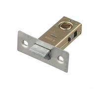 Mécanisme de loquet tubulaire à mortaiser pour porte intérieure en alliage de zinc - Boulon plat à travers l'installation réversible pour gauche ou droite ou ouverture compatible avec ouverture sans