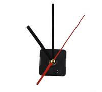 Mécanisme de mouvement à quartz silencieux au design élégant avec tiges longues pour vos horloges personnalisées (rouge + noir)